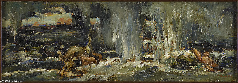 Wikioo.org - The Encyclopedia of Fine Arts - Painting, Artwork by Wilhelmus Hendrikus Petrus Johannes Zwart - The Flood