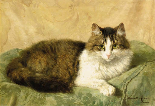 WikiOO.org - دایره المعارف هنرهای زیبا - نقاشی، آثار هنری Wilhelmus Hendrikus Petrus Johannes Zwart - A Cat