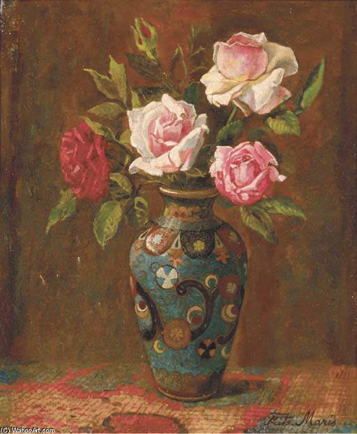 WikiOO.org - Encyclopedia of Fine Arts - Maľba, Artwork Wilhelmus Hendrikus Petrus Johannes Zwart - Flower On Vase