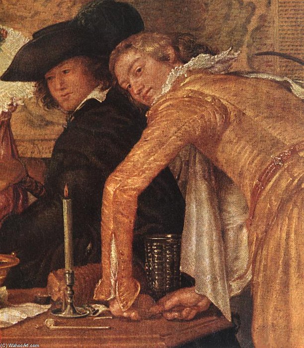 Wikioo.org - The Encyclopedia of Fine Arts - Painting, Artwork by Willem Pietersz Buytewech - Merry Company (detail)