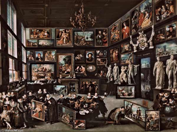 Wikioo.org – La Enciclopedia de las Bellas Artes - Pintura, Obras de arte de Willem Van Haecht - La Galería de Cornelis Van Der Geest