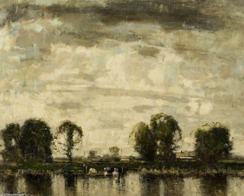 WikiOO.org - Encyclopedia of Fine Arts - Målning, konstverk William Alfred Gibson - After Rain