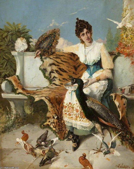 Wikioo.org - Encyklopedia Sztuk Pięknych - Malarstwo, Grafika William Arnold Woodhouse - Marie Elizabeth, The Artist's Wife