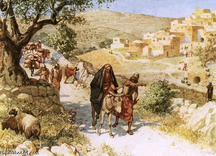 WikiOO.org - Енциклопедія образотворчого мистецтва - Живопис, Картини
 William Brassey Hole - David, Fleeing From Jerusalem