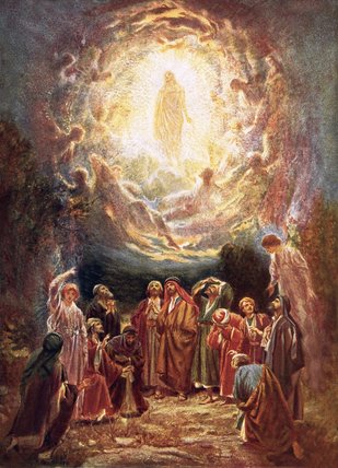 WikiOO.org - Encyclopedia of Fine Arts - Målning, konstverk William Brassey Hole - Jesus Ascending Into Heaven