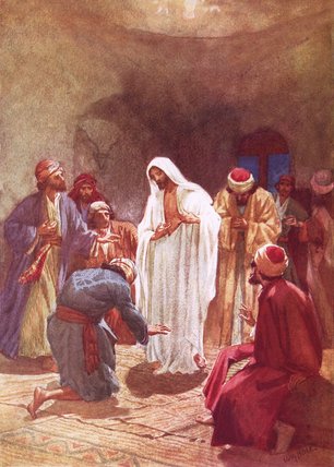 WikiOO.org - Енциклопедія образотворчого мистецтва - Живопис, Картини
 William Brassey Hole - Jesus Childing Thomas For His Unbelief