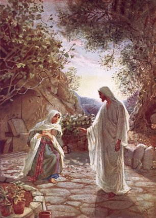 Wikioo.org - The Encyclopedia of Fine Arts - Painting, Artwork by William Brassey Hole - Jesus Revealing Himself To Mary Magdalene