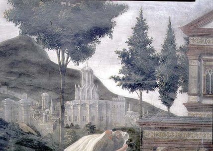 Wikioo.org – L'Enciclopedia delle Belle Arti - Pittura, Opere di Sandro Botticelli - La purificazione del lebbroso e Tentazione Di Cristo -