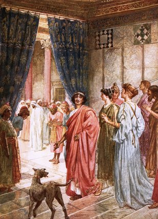Wikioo.org - The Encyclopedia of Fine Arts - Painting, Artwork by William Brassey Hole - Pilate Sends Jesus To Herod