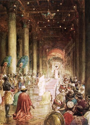 Wikioo.org - The Encyclopedia of Fine Arts - Painting, Artwork by William Brassey Hole - The Queen Of Sheba