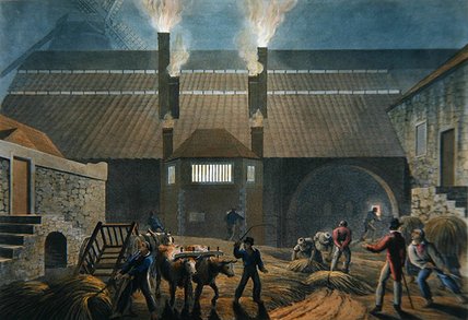 Wikioo.org - The Encyclopedia of Fine Arts - Painting, Artwork by William Clark - Exterior Of The Boiling House