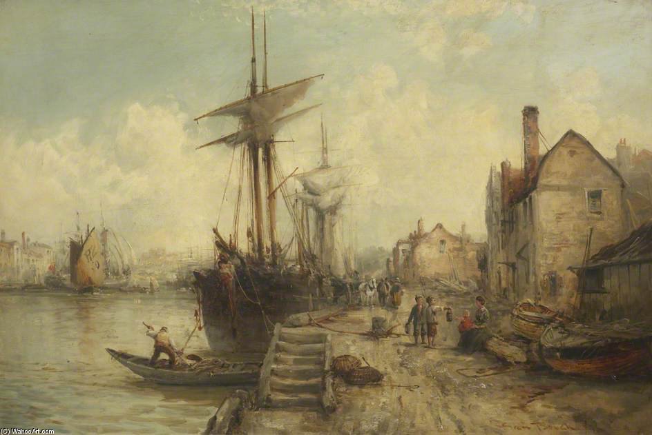 WikiOO.org - Enciclopedia of Fine Arts - Pictura, lucrări de artă William Edward Webb - Newhaven Harbour