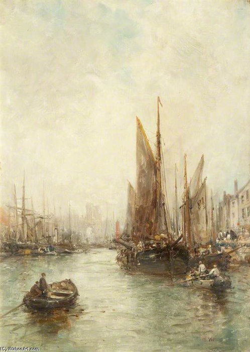 Wikioo.org - The Encyclopedia of Fine Arts - Painting, Artwork by William Edward Webb - Peel Harbour -