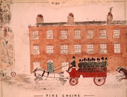 WikiOO.org - Encyclopedia of Fine Arts - Lukisan, Artwork William Francis Freelove - The Fire Engine
