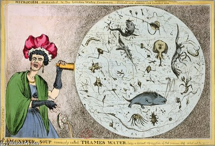 WikiOO.org - Enciklopedija dailės - Tapyba, meno kuriniai William Heath - Microcosm Dedicated To The London Water