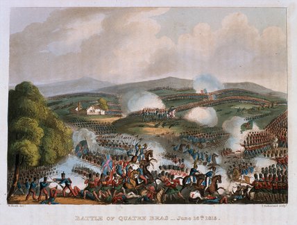 WikiOO.org - Енциклопедия за изящни изкуства - Живопис, Произведения на изкуството William Heath - The Battle Of Quatre Bras