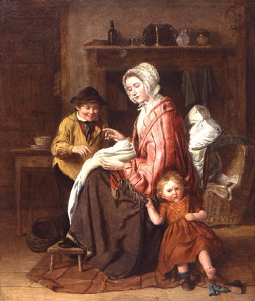 WikiOO.org - Encyclopedia of Fine Arts - Maľba, Artwork William Hemsley - No Longer The Baby