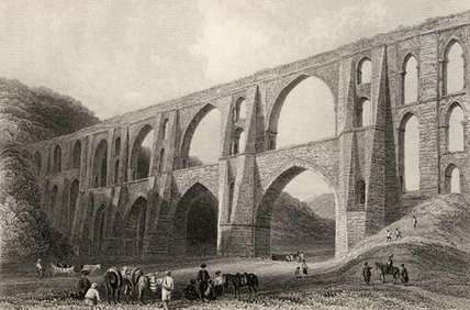 WikiOO.org - Енциклопедия за изящни изкуства - Живопис, Произведения на изкуството William Henry Bartlett - Aqueduct Of The Emperor Valens