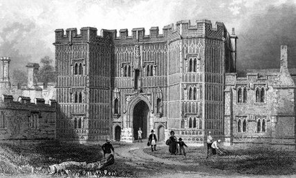 Wikioo.org - The Encyclopedia of Fine Arts - Painting, Artwork by William Henry Bartlett - Gateway Of St. Osyth's Priory