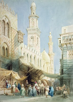 Wikioo.org - The Encyclopedia of Fine Arts - Painting, Artwork by William Henry Bartlett - The Sharia El Gohargiyeh