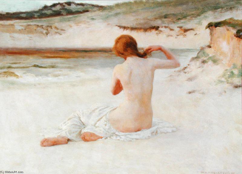 Wikioo.org - The Encyclopedia of Fine Arts - Painting, Artwork by William Henry Margetson - A Summer Evening