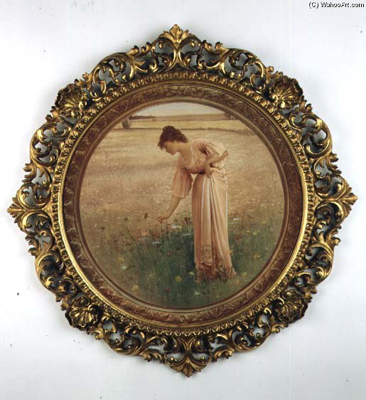 WikiOO.org - Enciklopedija dailės - Tapyba, meno kuriniai William Henry Margetson - Flowers Of The Field