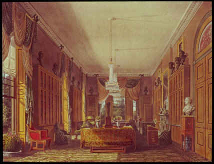 Wikioo.org - The Encyclopedia of Fine Arts - Painting, Artwork by William Henry Pyne - The Queen's Library