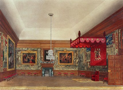 Wikioo.org - The Encyclopedia of Fine Arts - Painting, Artwork by William Henry Pyne - The Throne Room, Hampton Cour