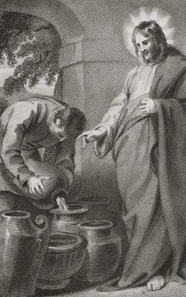 WikiOO.org - Encyclopedia of Fine Arts - Maleri, Artwork William Hopwood - Christ Turning Water Into Wine