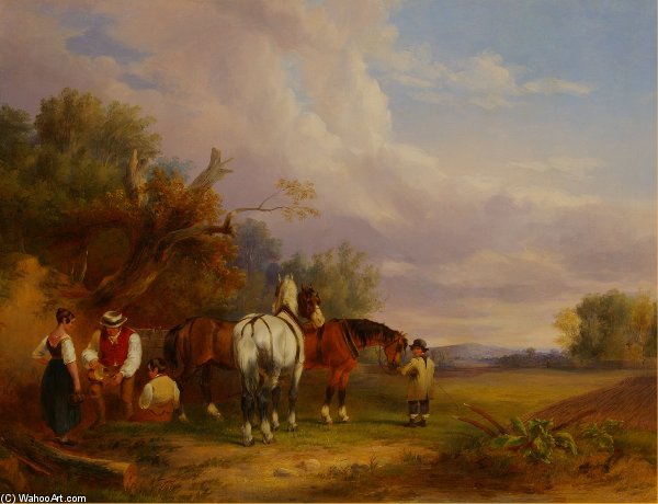 WikiOO.org - 백과 사전 - 회화, 삽화 William Joseph Shayer - In The Country