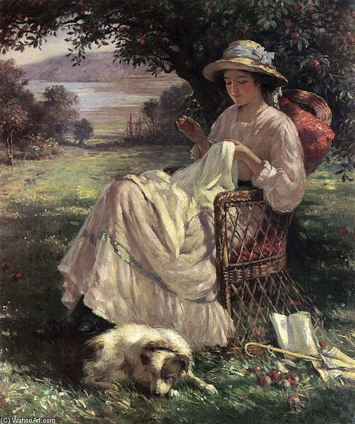 Wikioo.org - The Encyclopedia of Fine Arts - Painting, Artwork by William Kay Blacklock - Sunlight And Shadow