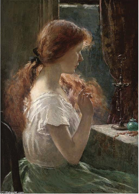 Wikioo.org - The Encyclopedia of Fine Arts - Painting, Artwork by William Kay Blacklock - The Toilet
