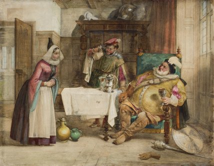 WikiOO.org - Εγκυκλοπαίδεια Καλών Τεχνών - Ζωγραφική, έργα τέχνης William Knight Keeling - Scene From Shakespeare's 'merry Wives Of Windsor