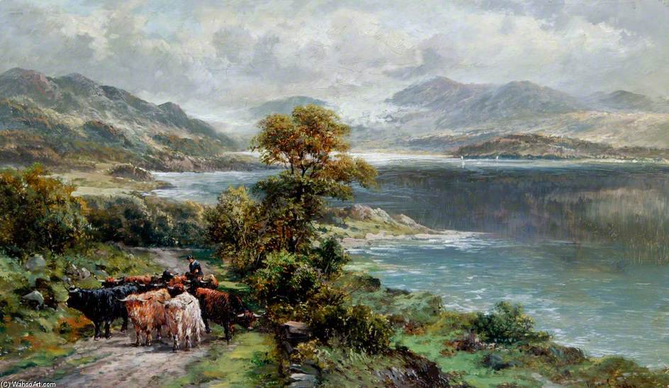 Wikioo.org - The Encyclopedia of Fine Arts - Painting, Artwork by William Langley - Loch Katrine -