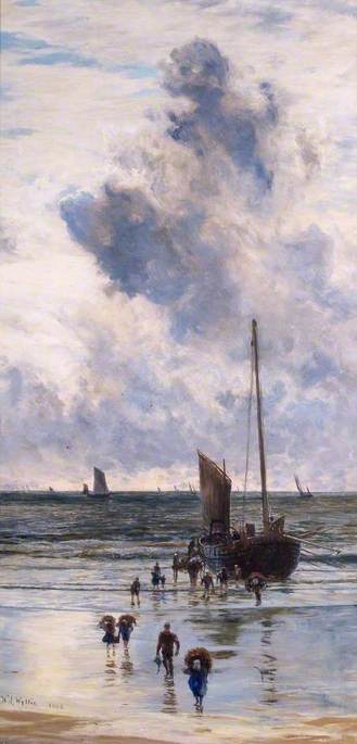 WikiOO.org - Encyclopedia of Fine Arts - Lukisan, Artwork William Lionel Wyllie - Fisherman's Return