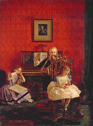WikiOO.org - Енциклопедия за изящни изкуства - Живопис, Произведения на изкуството William Maw Egley - Music Hath Charms