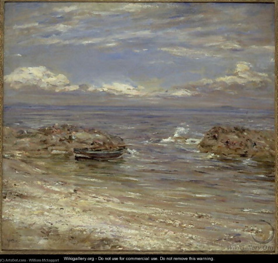 WikiOO.org - אנציקלופדיה לאמנויות יפות - ציור, יצירות אמנות William Mctaggart - Natural Harbour, Cockenzie