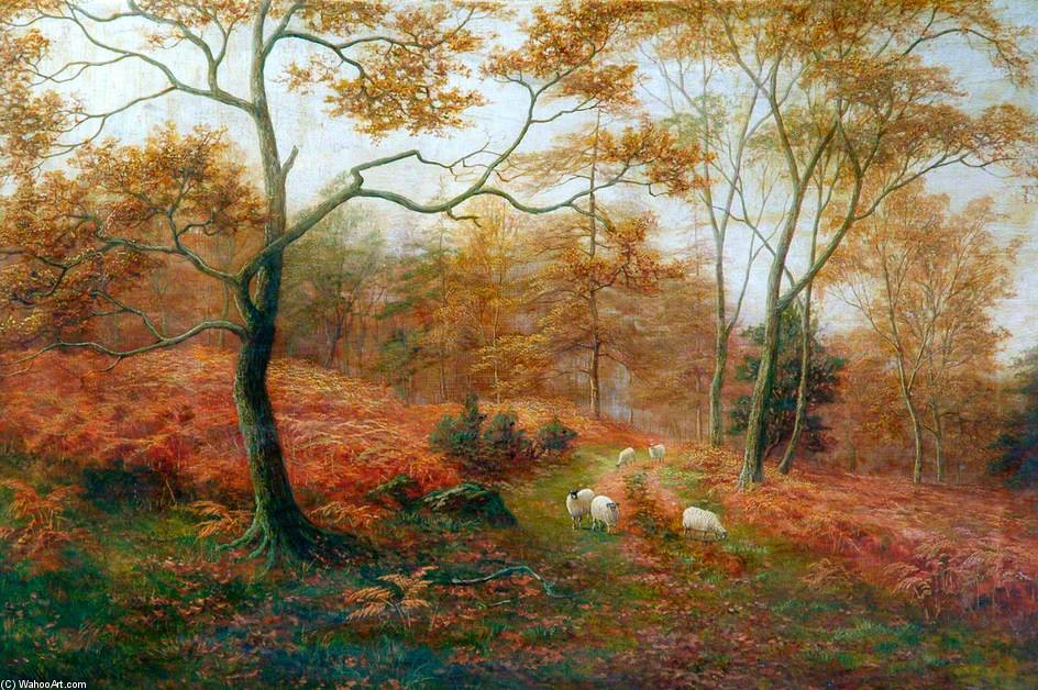 Wikioo.org - The Encyclopedia of Fine Arts - Painting, Artwork by William Mellor - Bolton Woods, Yorkshire