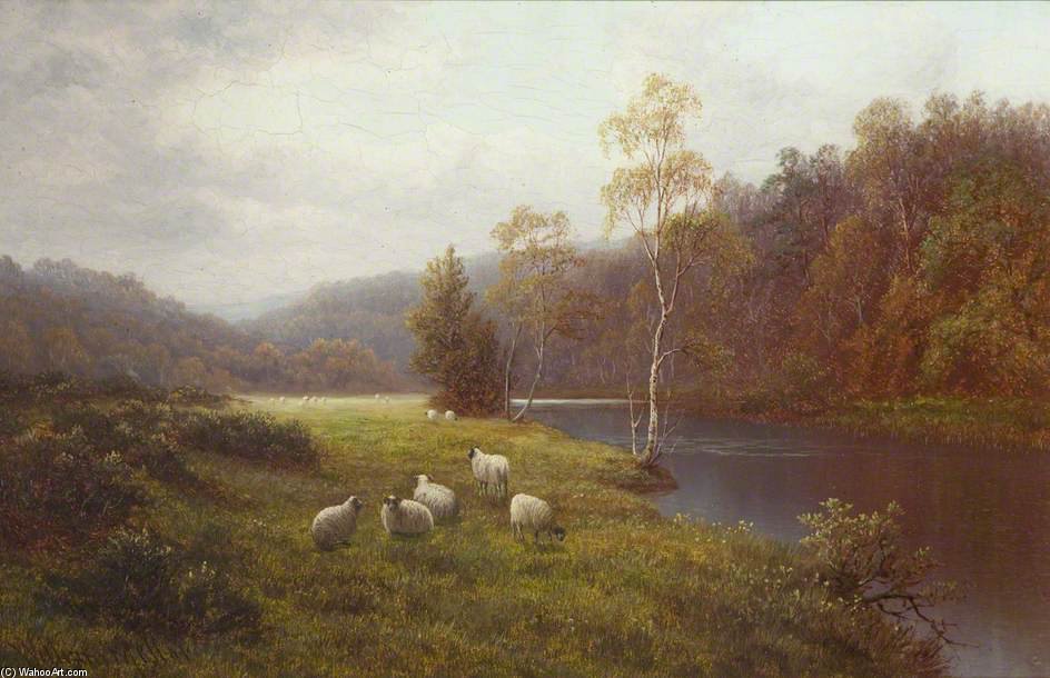 Wikioo.org - The Encyclopedia of Fine Arts - Painting, Artwork by William Mellor - River Wharfe