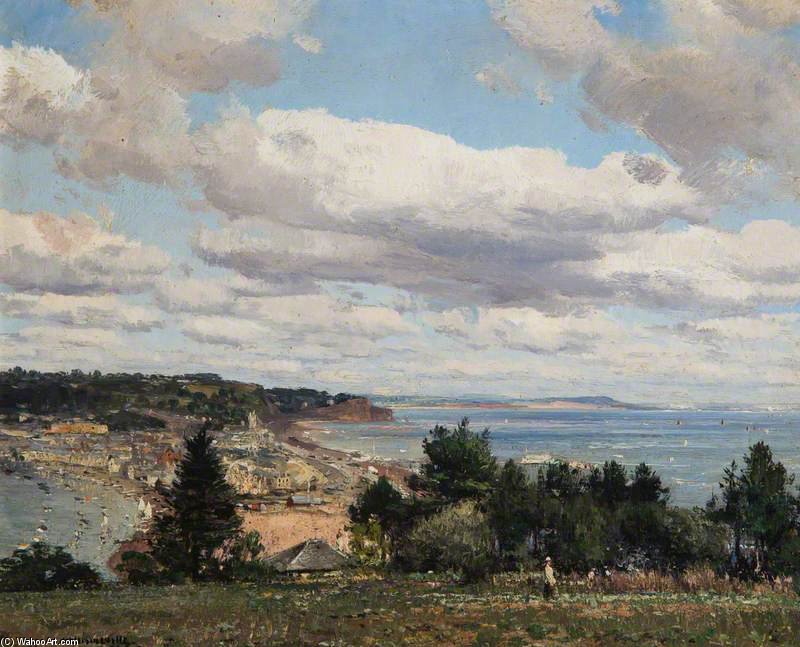 Wikioo.org - The Encyclopedia of Fine Arts - Painting, Artwork by William Page Atkinson Wells - Teignmouth From Torquay Road