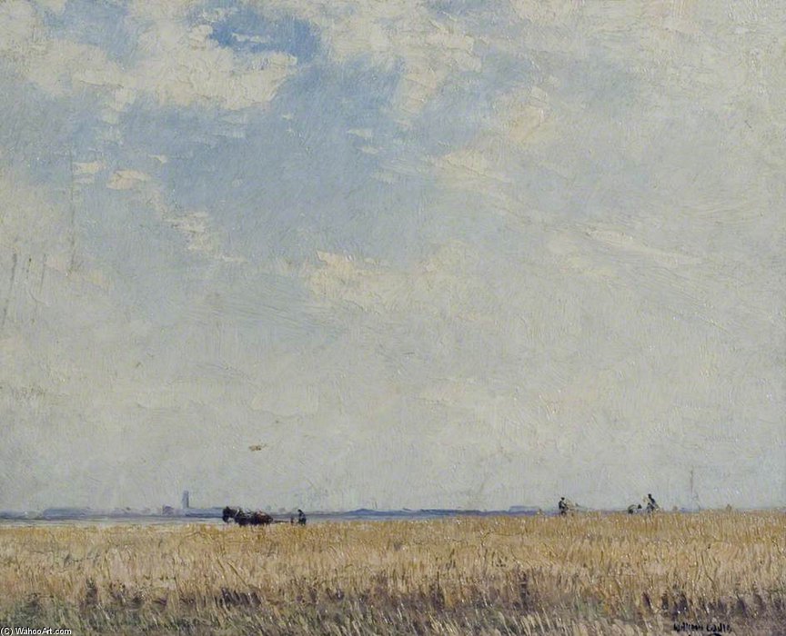 Wikioo.org - The Encyclopedia of Fine Arts - Painting, Artwork by William Page Atkinson Wells - Wheat Field
