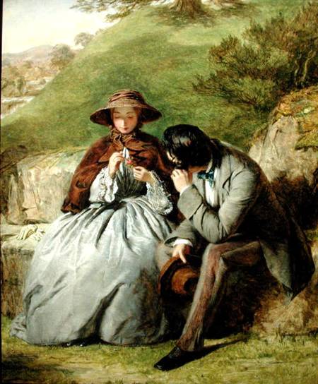 Wikioo.org - The Encyclopedia of Fine Arts - Painting, Artwork by William Powell Frith - Lovers -