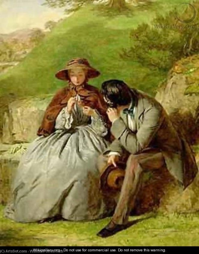 Wikioo.org - The Encyclopedia of Fine Arts - Painting, Artwork by William Powell Frith - Lovers