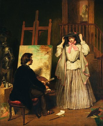 Wikioo.org – L'Encyclopédie des Beaux Arts - Peinture, Oeuvre de William Powell Frith - Le modèle de l Artiste