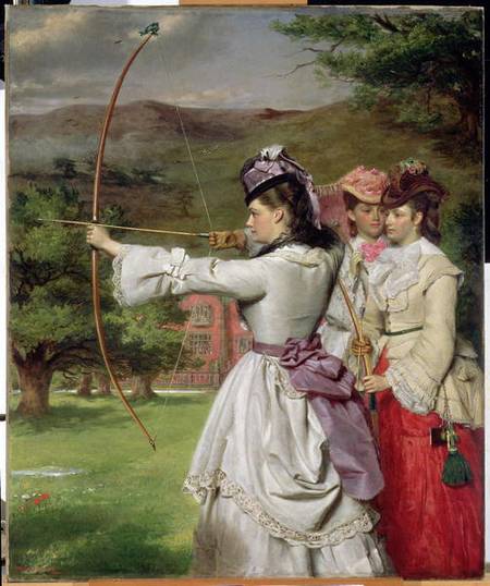 Wikioo.org - The Encyclopedia of Fine Arts - Painting, Artwork by William Powell Frith - The Fair Toxophilites -