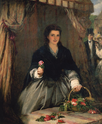 Wikioo.org - The Encyclopedia of Fine Arts - Painting, Artwork by William Powell Frith - The Flower Seller