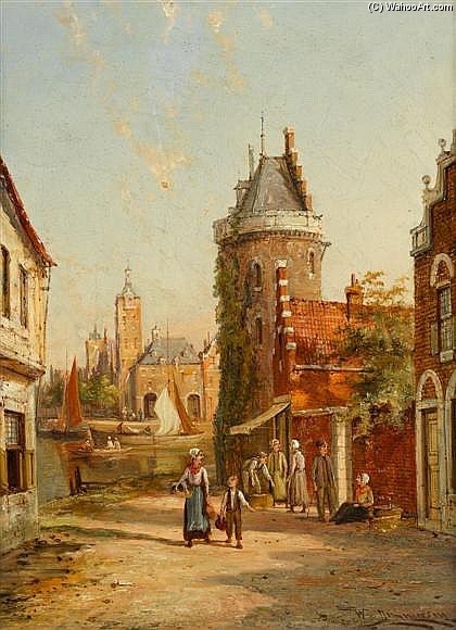 Wikioo.org - The Encyclopedia of Fine Arts - Painting, Artwork by William Raymond Dommersen - Rue De Bac, Roven