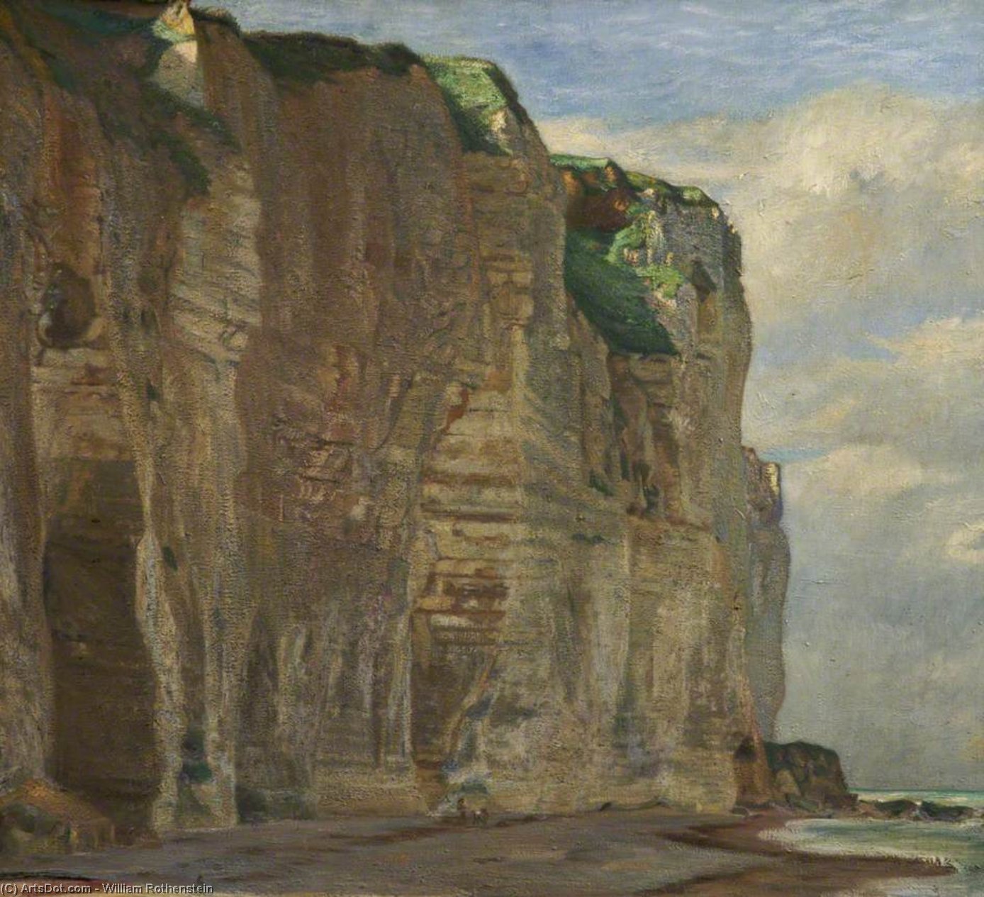 Wikioo.org - The Encyclopedia of Fine Arts - Painting, Artwork by William Rothenstein - Nature's Ramparts