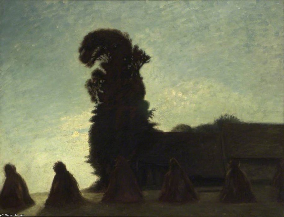 Wikioo.org - The Encyclopedia of Fine Arts - Painting, Artwork by William Rothenstein - Night -