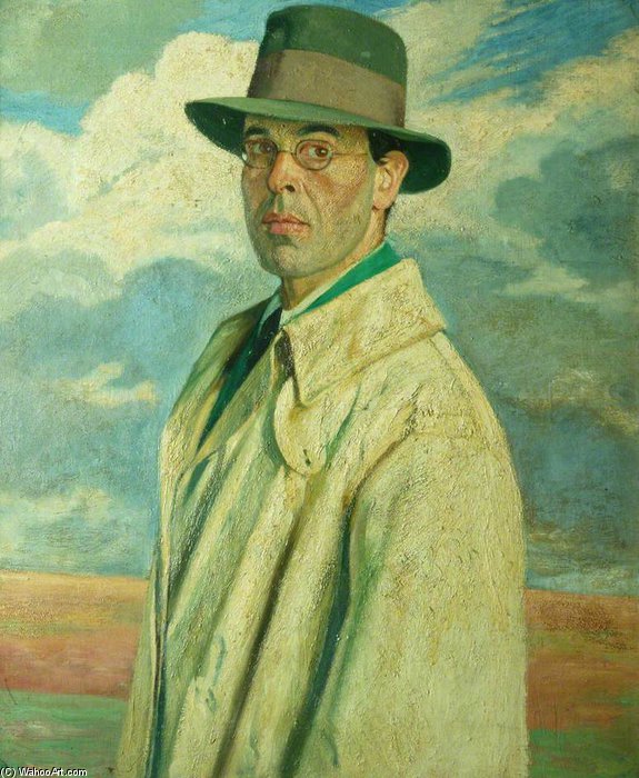 Wikioo.org - สารานุกรมวิจิตรศิลป์ - จิตรกรรม William Rothenstein - Self Portrait -